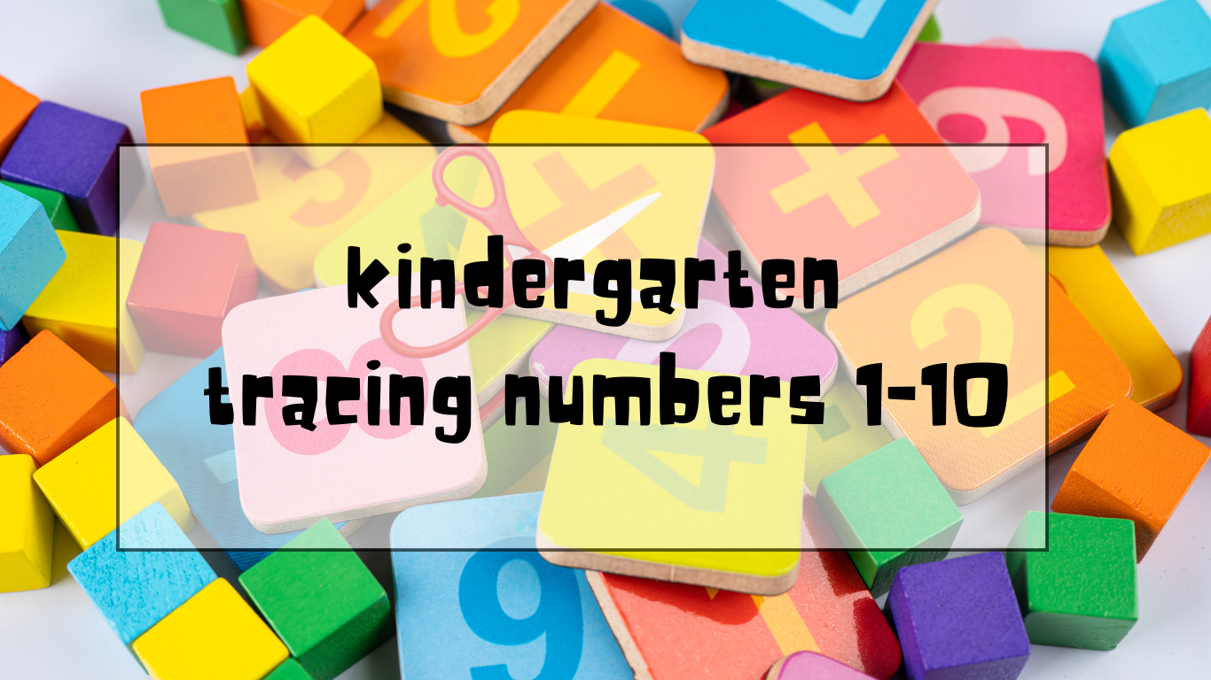 kindergarten tracing numbers 1 To 10 Free Printables